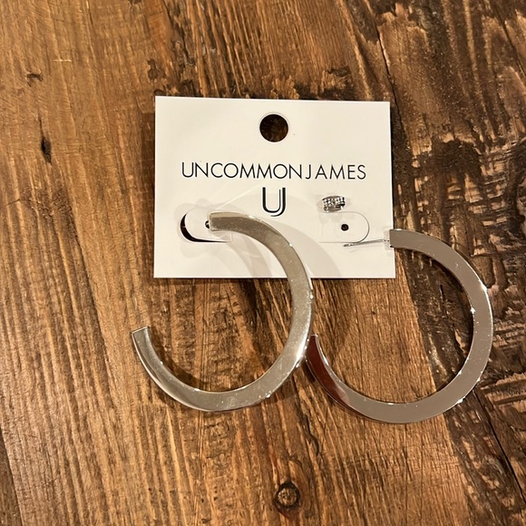 Uncommon James Jewelry - Uncommon James Silver Santo Hoops